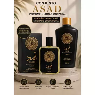 Kit Perfume Masculino 100ml + Loção Corporal 250ml Fragrância Marcante Presente Masculino