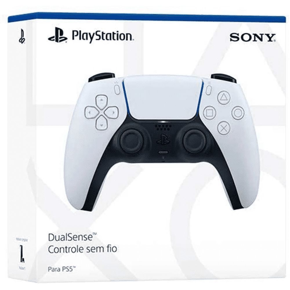 Controle Sem Fio Sony DualSense PlayStation 5 Branco