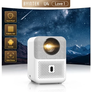 Projetor BYINTEK U4 Love 1 Full HD 1080P 4K 260 ANSI Android 9.0 Wi-Fi Dual Band Auto Focus
