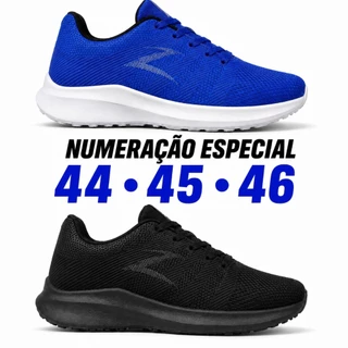 Kit 2 Tênis Masculino Número Especial 44 ao 46Plus Size Conforto para Corrida e Dia a Dia