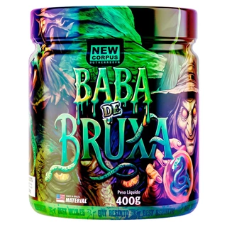 Pre Treino Baba de Bruxa 400g c/ Cafeina Taurina Arginina Auxilia no Metabolismo Energetico