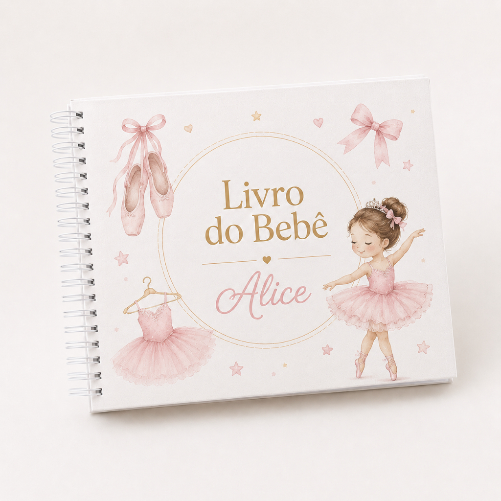 Livro do Bebê Personalizado | Vários Temas — Bailarina