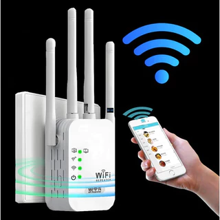 Repetidor Wi-Fi 4 Antenas 300Mbps Amplificador de Sinal Cor Branco Ideal para Casa e Escritório G8 LM TECH STORE
