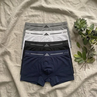Kit 4 Cuecas Boxer Adulto Lisa Masculino - Cueca Box Masculina Sem Estampa Microfibra Algodão Orignal