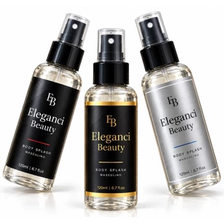 Kit 3 Body Splash Masculino Premium Inspirado Perfume Árabe Importado Fragrância Alta Perfumaria