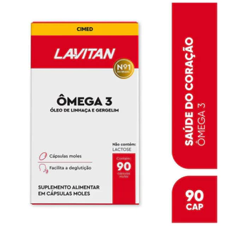Lavitan Ômega 3 Óleo De Linhaça E Gergelim 90 Cápsulas