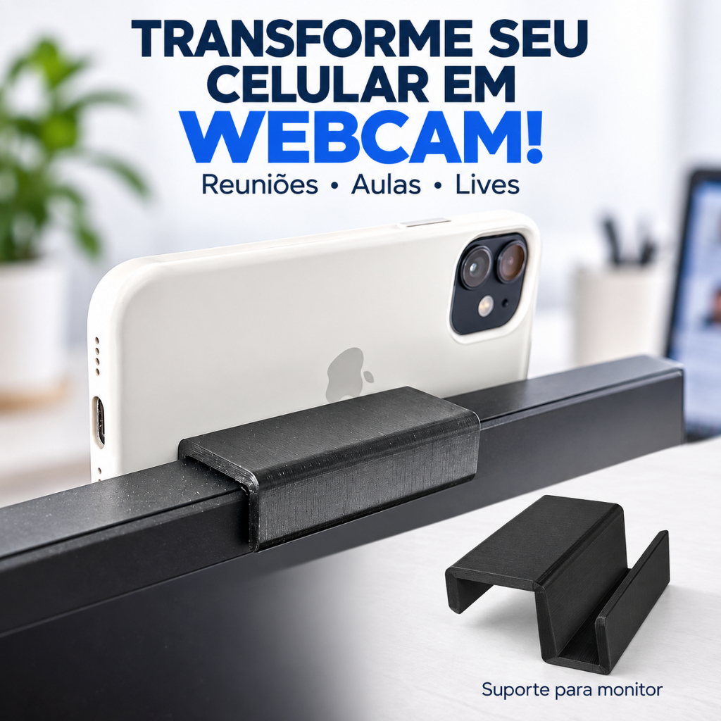 Suporte para Transformar Celular Webcam Suporte Celular Câmera