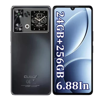 CUBOT P90 Celular, 120Hz Smartphone, 24GB(12+12GB Virtual) RAM, 256GB NFC