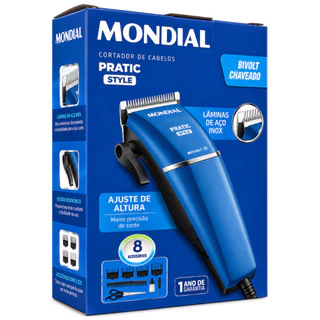 Máquina de cortar cabelo com 4 pentes e acessórios Hair Stylo CR-10 Mondial - Bivolt