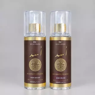 2 Body Splash Árabe Bourbon Masculi 200ml Bello Charme Forte