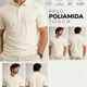 Camiseta Polo Tecnológica Leve Dry Slim Fit Masculina Casual Tecido Gelado Corte Laser