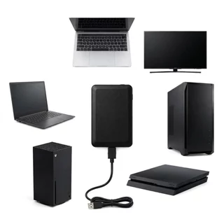 HD Externo Portátil USB 3.0 Knup Compatível com Playstation, Xbox, Computador/Notebook e TV