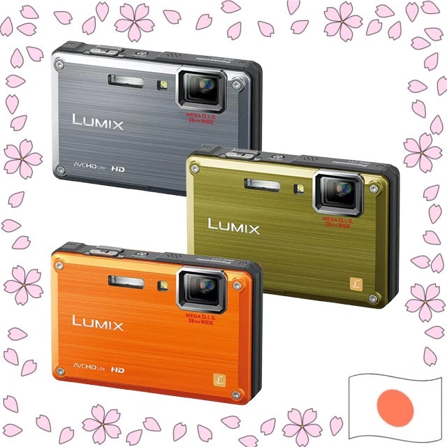 LUMIX DMC-FT1 12.1MP Câmera Digital à Prova d'Água Zoom 4x 28mm