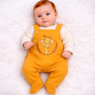 Saída Maternidade Menino 3 Peças RN Girafa Kit Algodão Macio para Recém-Nascido em Oferta na Shopee