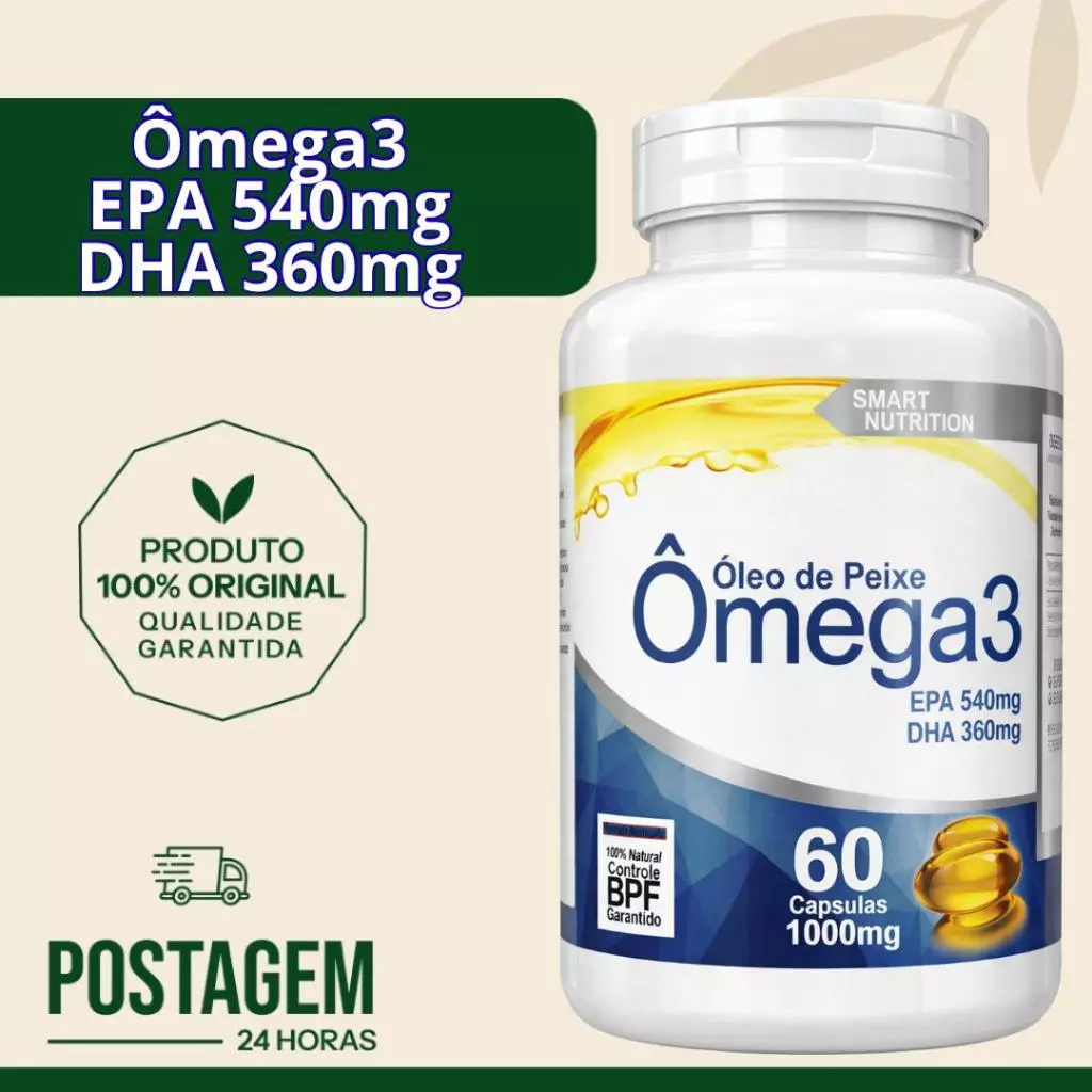 Ômega 3 Óleo de Peixe 1000mg