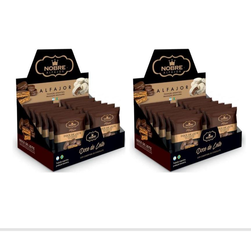 Kit 2 Alfajor  Artesanal Doce de Leite com Chocolate Nobre (