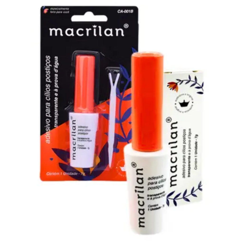 Cola para Cílios Postiços Transparente A Prova D'Água Macrilan | Shopee ...