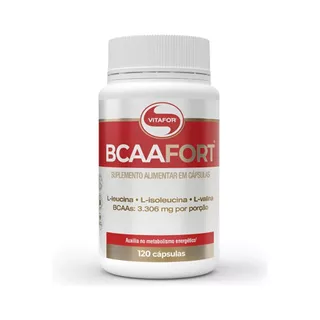Bcaa Fort - 120 Cap - Vitafor Sabor Sem sabor
