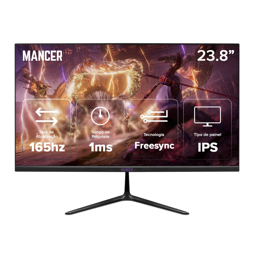Monitor Gamer Mancer Valak ZX180, 23.8 Pol, IPS, FHD, 1ms, 165Hz