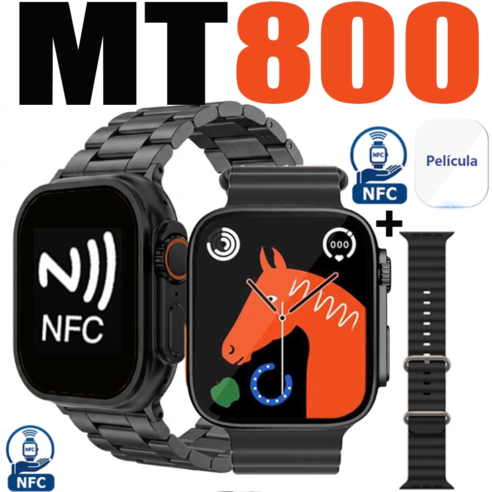 Smartwatch Watch Ultra 3 MAX NFC Série 10 Super Amoled Prova D'Água ...