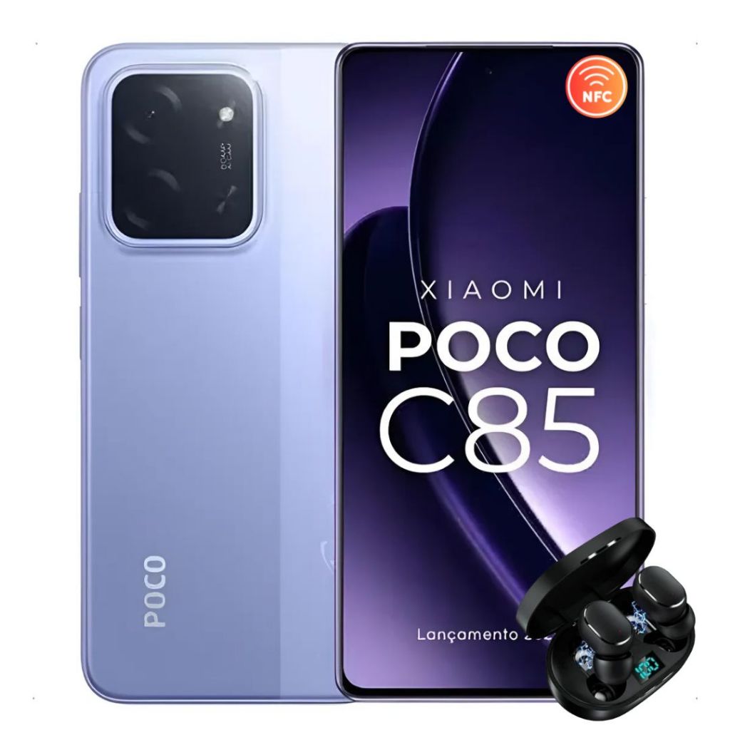 Celular Poco C85 4G Com NFC 256/8GB 128/6GB Versão Global Dual