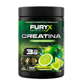 Creatina Monohidratada 300g Sabor Limão - Fury-x Nutrition