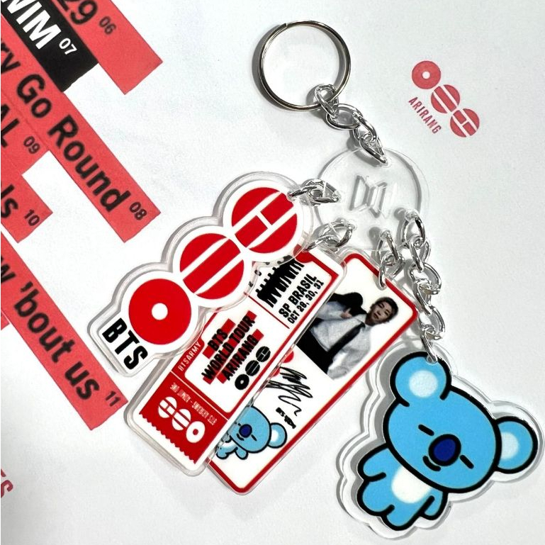 BTS chaveiro tematico bts world tour arirang | chaveiro bts, jimin