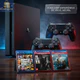 Playstation 4 Completo Ps4 Play Slim Semi Novo 1TB + 2 Controles Originais + GTA V - Videogame Usado