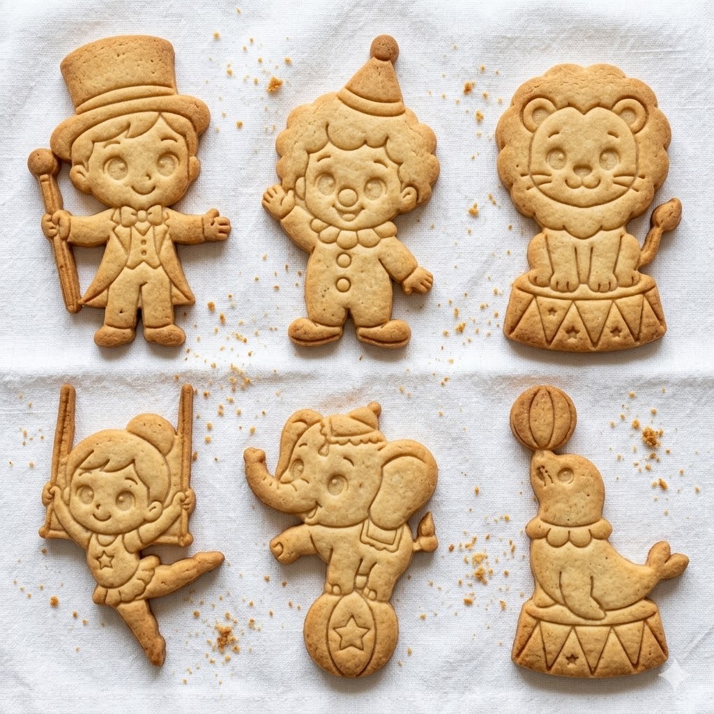 Kits Cortadores Biscoito Circo 7cm - PETG Resistente 8/6/4 U