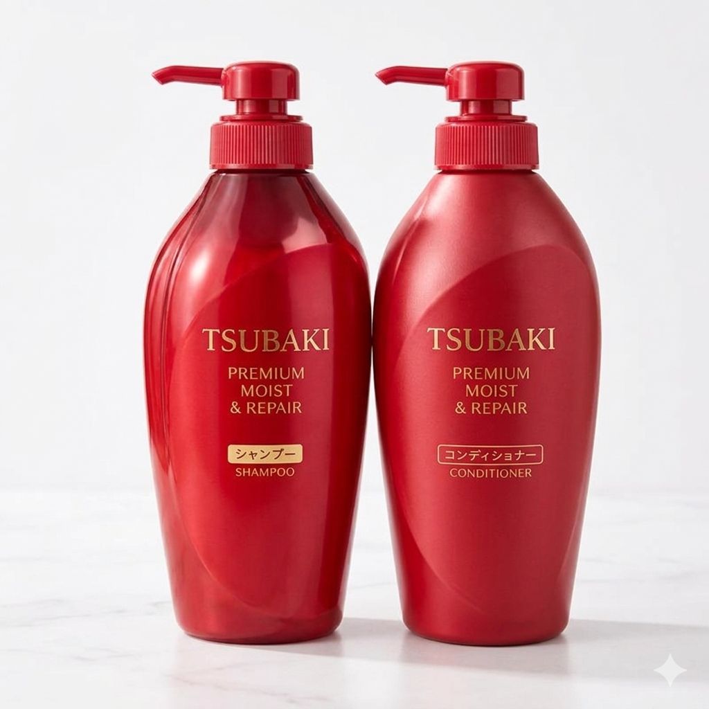 Kit Tsubaki Premium Original Japão - Shampoo e Condicionador 450ml