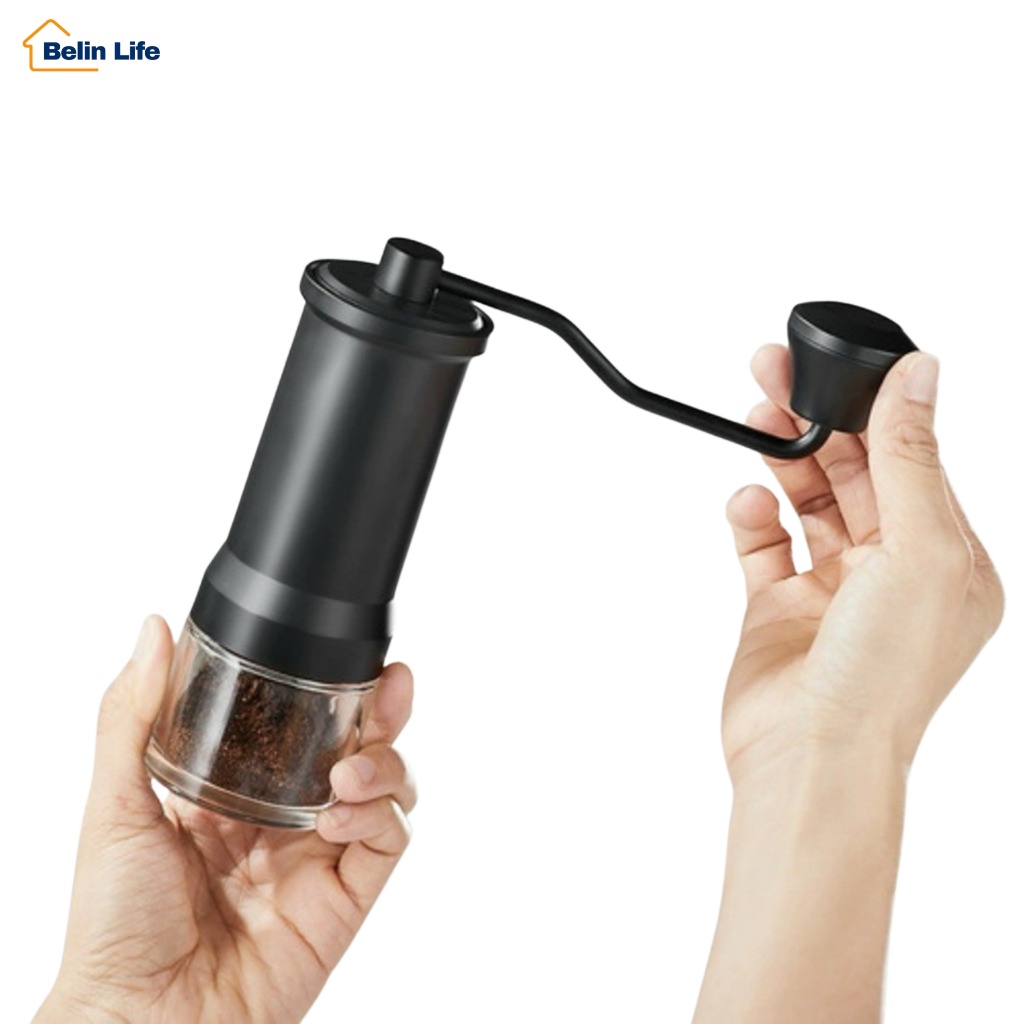 Moedor De Café Manual Em Aço Inox Oasis OIH-2461 Com Manivel