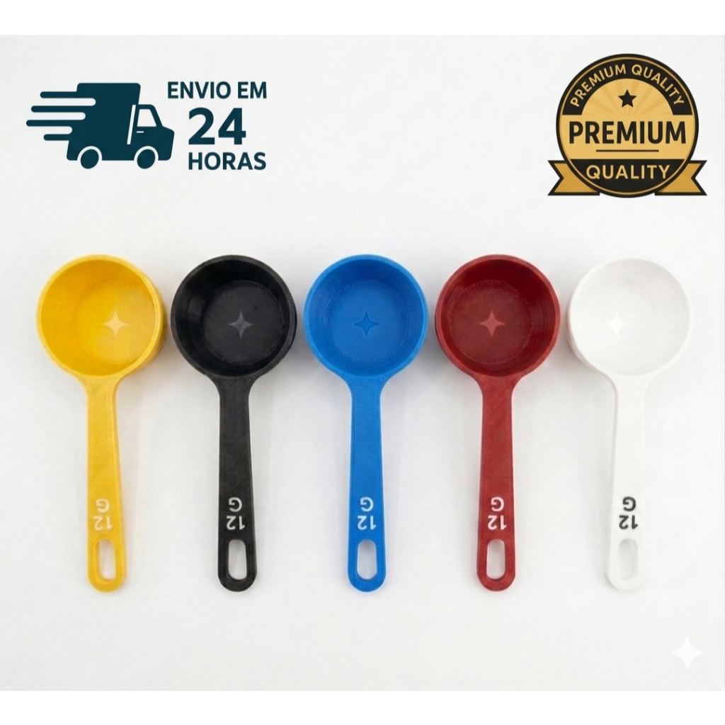 Colher Medidora Multiuso 12g Café, Açúcar E Suplementos