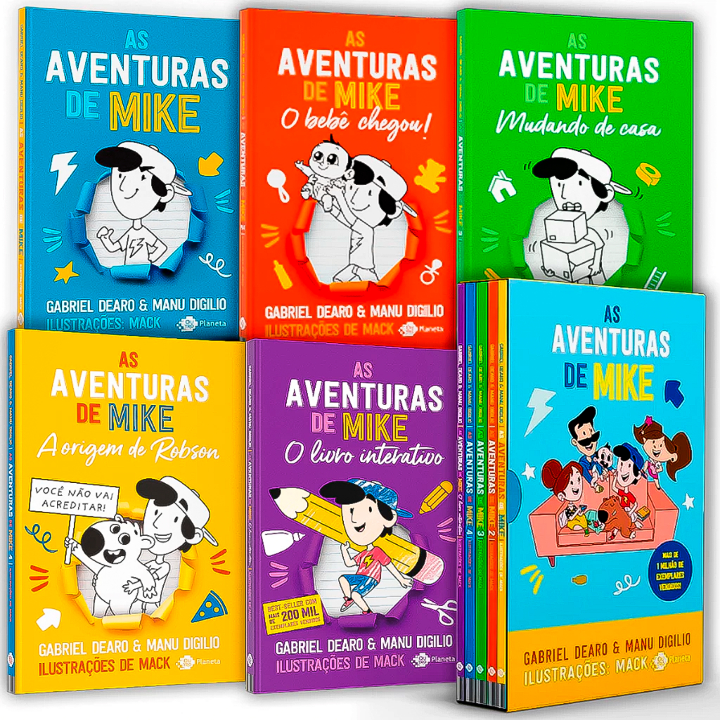 Box Completo As Aventuras de Mike Volume 1, Volume 2, Volume 3 , Volume ...