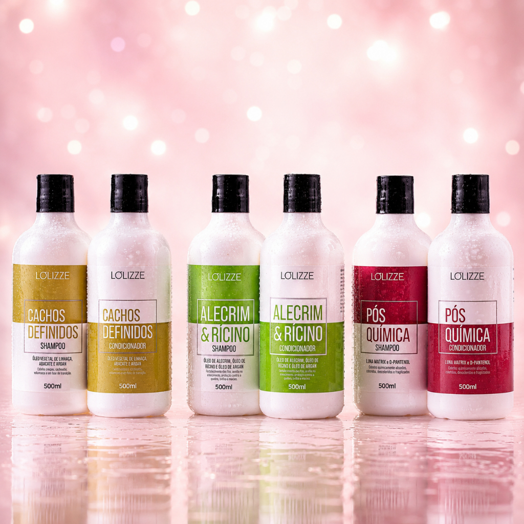Kit Shampoo + Condicionador 500ml Antiqueda, Antifrizz e Definição