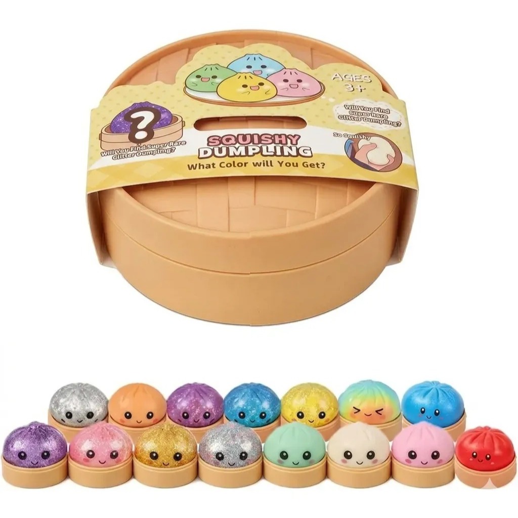 Squishy Dumpling Surpresa Chance De Glitter Raro | Shopee Brasil