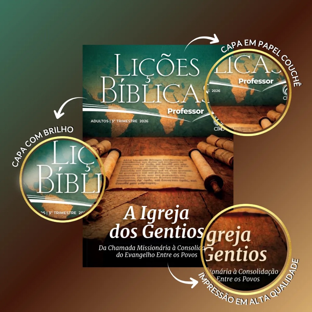 Revista Lições Bíblicas Adultos Professor 3° Trimestre 2026