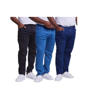 Kit 3 Calças Masculina Jeans Tradicional