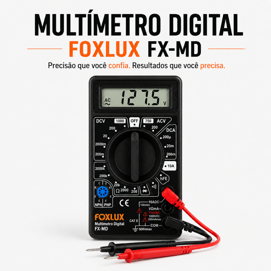 Multimetro Tensão Corrente Profissional Multimetro Digital Capacitância Multimetro Portátil Sonoro