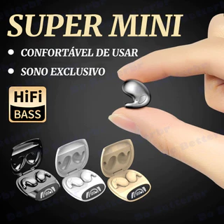 Mini Fone De Ouvido Sem Fio Para Dormir Bluetooth 5.3 TWS IPX5 À Prova D'água Com Microfone