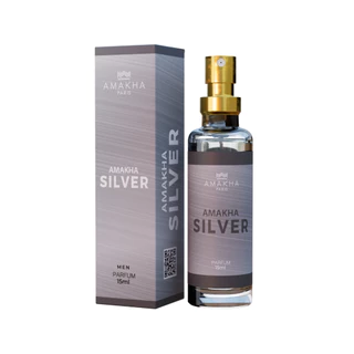 Perfume Masculino Original Amakha Paris Silver 15ml - Inspirado em Importado | Longa Fixação