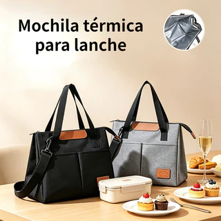 Bolsa térmica grande capacidade estilo tote – para lanche, escola, trabalho e passeios ao ar livre 0057 MM