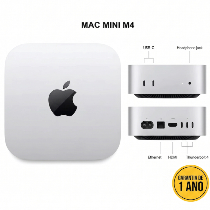 Apple MacMini M4 16.256 GB - Original Lacrado | Shopee Brasil