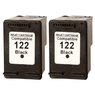 Kit 2 Cartuchos De Tinta 122 Preto Black Alto Rendimento Compatível HP Deskjet