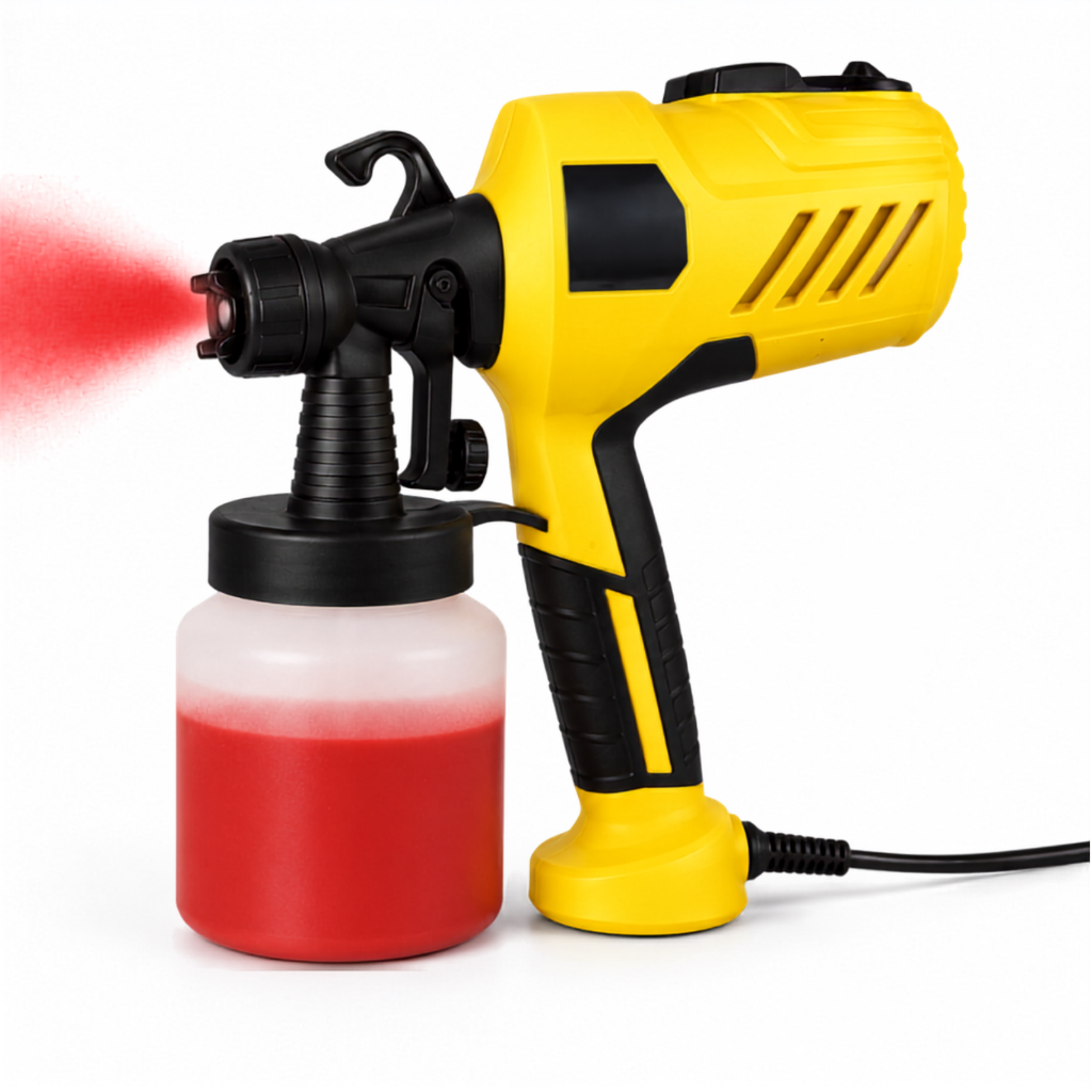 Pistola Elétrica Para Pintura Pulverizador de Tinta com Bico e Compressor 400w