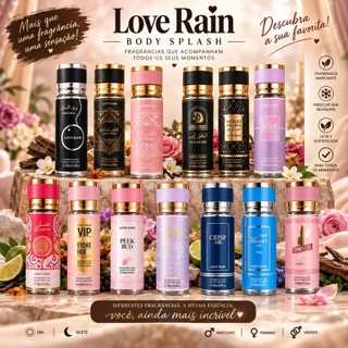 Body Splash Love Rain 100ml Feminino e Masculino | Inspiração Perfumes ...