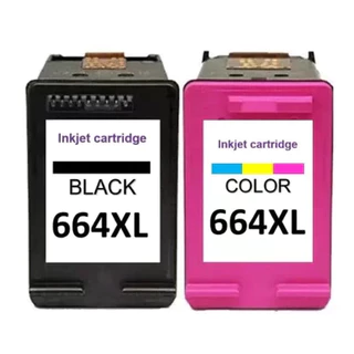 Kit Cartucho HP 664 XL Compativel Preto + Colorido com 15ml de tinta cada. Alto Rendimento.