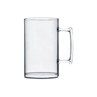 30 Caneca De Acrílico Chopp Transparente Cristal Lisa 500ml
