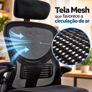 Cadeira Gamer Presidente de Escritório Preta Ergonômica High Premium Office Chair Alta Qualidade