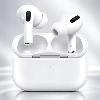 Fones de ouvido sem fio Bluetooth Inpods 13 com microfone, ideais para esportes, na cor branca.