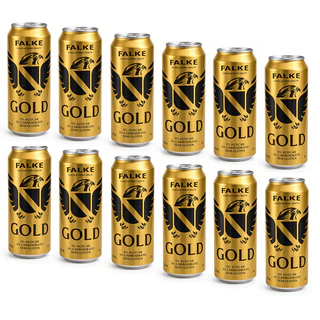 Cerveja Gold Falke 12un 473ml Zero açucar zero Carb sem gluten